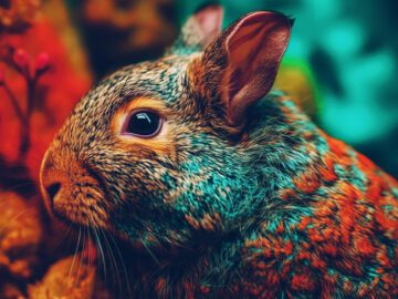 Soñar con Conejos de Colores